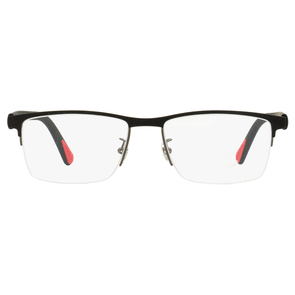 Moncler Semi-Rimless Eyeglasses ML5164H 002 Matte Black 54mm - Picture 2 of 3